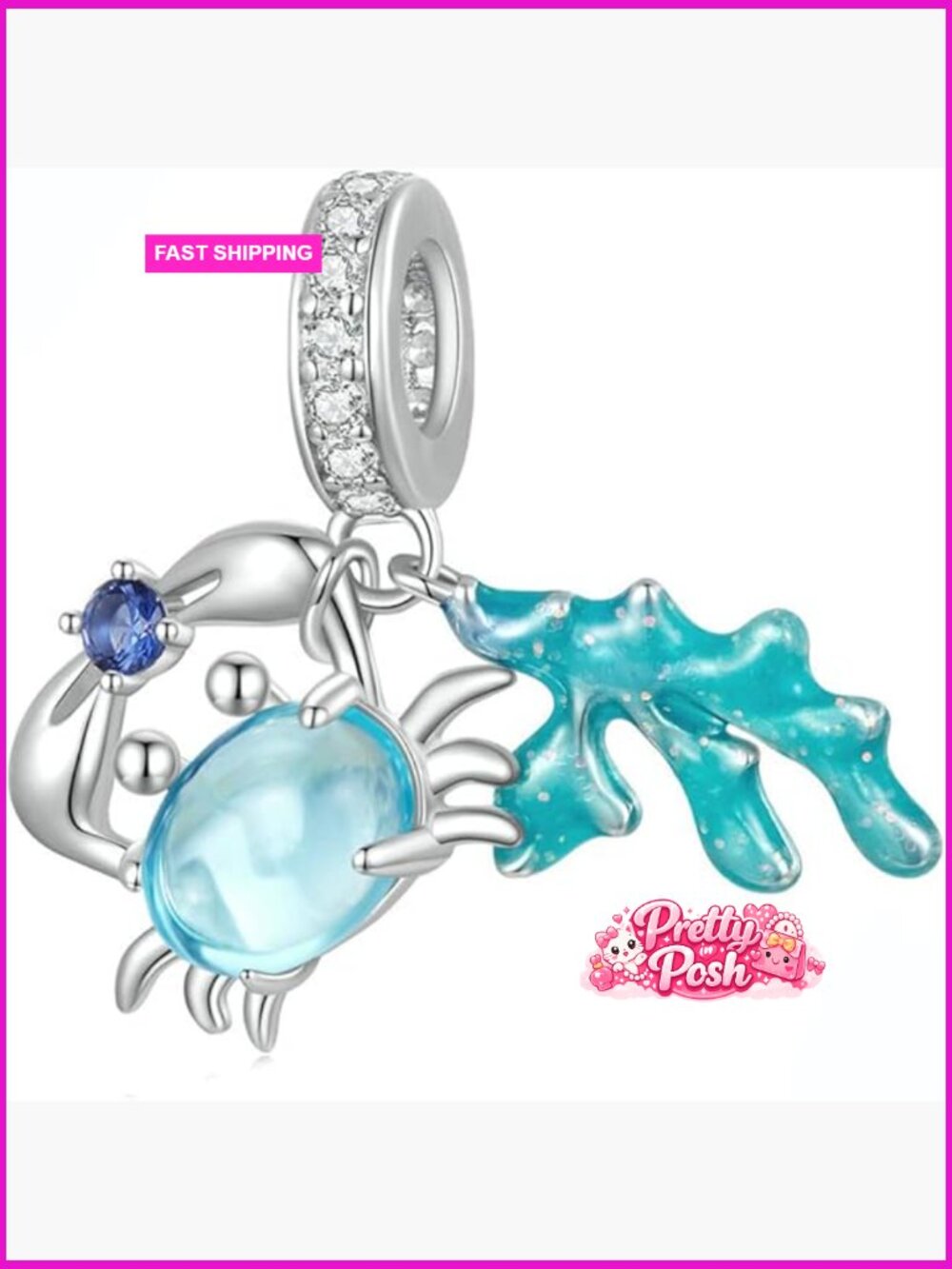 Blue Dream Submarine Charms Bead Charm for Bracelet Necklace DIY